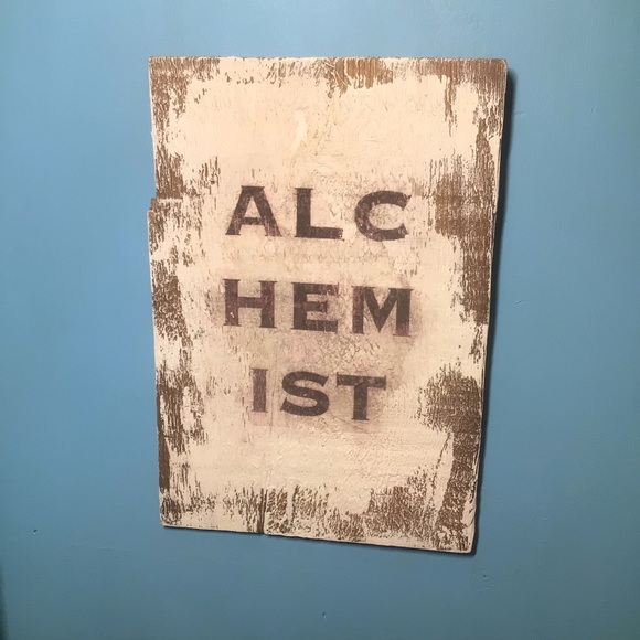 ALCHEMIST handmade farmhouse sign farm rustic plaque - Picture 2 of 3